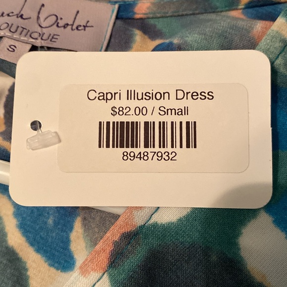 Stunning Long Sleeve Watercolor Mini Dress - Picture 7 of 7